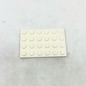 白色 lego x10件 (4x6)